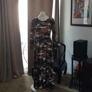 Camouflage Maxi Dress